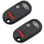 DRIVESTAR Keyless Entry Remote Car Key Fob Replacement fits Honda Civic EX LX DX 2001 2002 2003 2004 2005 Honda Pilot 2003 2004 2005 2006 2007 Replacement for NHVWB1U521 NHVWB1U523, Set of 2