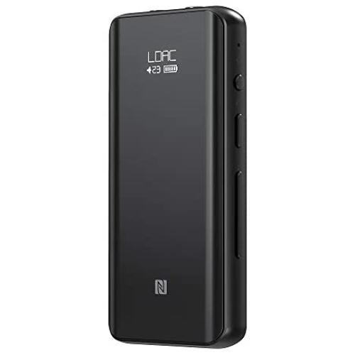 FiiO BTR5-384K/32Bit Native DSD256 Hi-Res CSR8675 Bluetooth5.0 Receiver/USB DAC/DSD Headphone Amp with LDAC, aptX HD, aptX, AAC (3.5mm Unbalanced&2.5mm Balanced Output, Black)