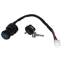 SHUmandala Ignition Key Switch fit YAMAHA YFM450 YFZ450 YFM400 YFZ400 KODIAK 450 400/WOLVERINE 450/GRIZZLY 450 400 EPS 5ND-82510-00-00 5ND-82510-01-00 5TG-82510-01-00 5TG-82510-00-00
