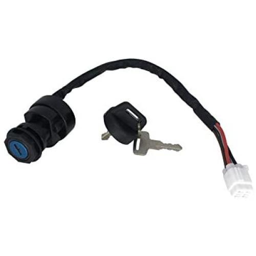 SHUmandala Ignition Key Switch fit YAMAHA YFM450 YFZ450 YFM400 YFZ400 KODIAK 450 400/WOLVERINE 450/GRIZZLY 450 400 EPS 5ND-82510-00-00 5ND-82510-01-00 5TG-82510-01-00 5TG-82510-00-00