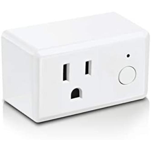 Feit Electric WiFi Work with Alexa and Google Home, Feit App, No hub required, Remote Control From Anywhere 15 Amp Smart Outlet Plug, Indoor, White