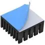 20pcs Aluminum Heatsink 20x20x10mm / 0.79x0.79x0.39 inches with Thermal Conductive Adhesive Tape for Electronic Chip MOS IC Diode Triode Cooling Heat Dissipation