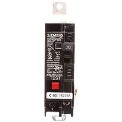 Siemens BE120 20-Amp Single Pole 120-Volt10KAIC Ground Fault Circuit interrupter