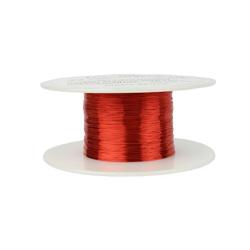TEMCo 32 AWG Copper Magnet Wire - 2 oz 611 ft 155°C Magnetic Coil Red