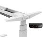 Monoprice Height Adjustable Sit-Stand Riser Table Desk Frame - White with Electric Dual Motor, Compatible with Desktops from 43 Inches Up to 87 Inches Wide - Workstream Collection