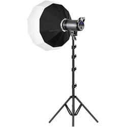 Bi-Color LED Video Light, GVM 100W Photography Lighting with Bowens Mount, APP Control System, Lantern Softbox Video Lighting Kit for YouTube Outdoor Studio, Dimmable 3200K-5600K, CRI 97+
