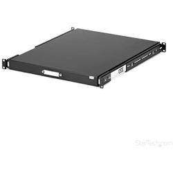 StarTech.com 1U Sliding Server Rack Mount Keyboard Shelf Tray - 55lbs - 22'' Deep Steel Pull Out Drawer for 19'' AV, Network Equipment Rack (SLIDESHELFD)