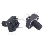 Taiss 100 Pcs 6x6x7mm 2 Pin Panel PCB Momentary Tactile Tact Push Button Switch Through Hole Installation Black Breadboard Miniature Switch