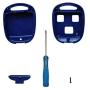 Key Shell Replacement Keyless Entry Remote Lexus Keys Housing With Screwdriver Fit for Lexus GS300 GS400 GS430 GX470 IS300 LS400 LS430 LX470 RX300 RX330 RX350 RX400h RX450h SC430 Key Fob Case (2 Blue)