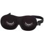 Bucky Ultralight Comfortable Contoured Travel and Sleep Eye Mask, Black Eyelash, One Size