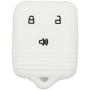 SEGADEN Silicone Cover Protector Case Holder Skin Jacket Compatible with FORD LINCOLN MAZDA MERCURY 3 Button Remote Key Fobs FCC CWTWB1U345 CWTWB1U331 GQ43VT11T CV2715 White