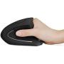 Anker 2.4G Wireless Vertical Ergonomic Optical Mouse, 800 / 1200 /1600 DPI, 5 Buttons for Laptop, Desktop, PC, Macbook - Black