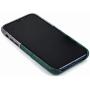 Dockem iPhone 11 Pro Wallet Case: Built-in Metal Plate for Magnetic Mounting & 2 Credit Card Holder Slots (5.8'' Luxe M2 Synthetic Leather, Green and Grey)