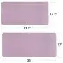 Bedsure Genuine Leather Desk Pad, Office Desk Mat Blotter on top of desks, Large Computer Desk Mat, Waterproof Non Slip Lavender Mouse Desk Pad Protector for Office and Home (Purple, 15.7x31.5 inches)