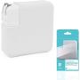 Premium Silicone Charger Cover Compatible with MacBook Pro 13 (Model: A2251/2289/A2338, 2020+), MacBook Pro 13 (Model:A1425/A1502/A1706/A1708/A1989/A2159, 2011-2020) - White