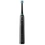 FLUX Electric, Rechargeable Oscillating Toothbrush with 3 Brush-Heads, USB Power cable and USB Power adapter (Black)