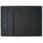 Soldering Mat Pad large Silicone Heat Resistant 932°F Welding Blanket Project Workbench Board Welding Blanket Electronics Mat for Heat Gun Soldering Iron Station Electronic Repair Kit (13''X 9'') Black