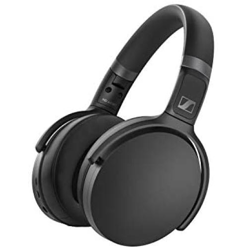 Sennheiser HD 450BT Bluetooth 5.0 Wireless Headphone with Active Noise Cancellation - 30-Hour Battery Life, USB-C Fast Charging, Virtual Assistant Button, Foldable - Black