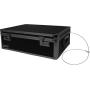 Vaultz Locking Storage Chest/Dorm Storage with Combination Locks, 6.5 x 19 x 13.5 Inches, Black on Black (VZ00458)