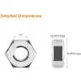 Powlankou 100 Pieces 1/4''-20 Stainless Hex Nut, Stainless Steel (304) 18-8 Nuts