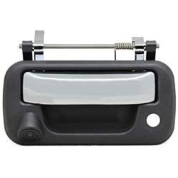 EWAY Tailgate Handle Backup Rear View Camera for Ford F150 2004-16 Super Duty F250 F350 F450 F550 2008-16 Explorer Sport Trac 2007-10 Lincoln Mark LT 2006-07 Pickup Truck Reverse Camera(Black/Chrome)