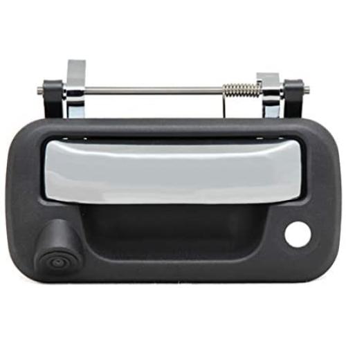 EWAY Tailgate Handle Backup Rear View Camera for Ford F150 2004-16 Super Duty F250 F350 F450 F550 2008-16 Explorer Sport Trac 2007-10 Lincoln Mark LT 2006-07 Pickup Truck Reverse Camera(Black/Chrome)