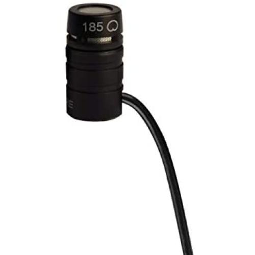 Shure WL185 Cardioid Condenser Lavalier Microphone with TA4F/TQG Connector for use with Shure Wireless Systems,Black