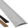 Electriduct D-2 Low Profile Rubber Duct Cord Cover Floor Cable Protector - 5 Feet - Gray (Raw Rubber Material)