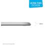 Dual 10-Watt Aluminum Wireless Charging Pad and Watch Charger Station, Qi and MFi Certified, Supports Apple and Samsung Fast Charge, Adapter Included, White
