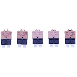 T Tocas 5 Amp 5pcs Manual Reset Low Profile ATC Circuit Breakers 12V - 28VDC (5A)