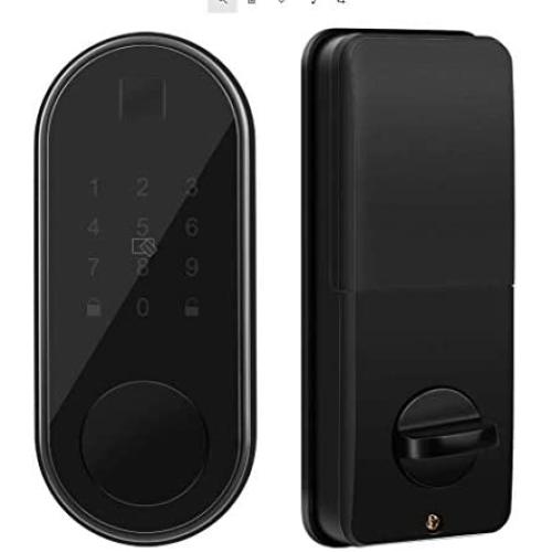 Smart Lock, Electronic Deadbolt Door Lock, Assure Touchscreen Keyless Door Lock Featuring Auto-Lock, Compatible with Alexa, Google Assistant - No Fingerpint