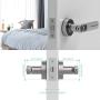 Geek Smart Fingerprint Door Lock - Biometric Door Knob Keyless Entry Door Locks for Homes/Apartments/Office/AirBnB/Hotels (Silver) Geek Smart Fingerprint Door Lock - Biometric Door Knob Keyless Entry Door Locks for Homes/Apartments/Office/AirBnB/Hotels (Silver)