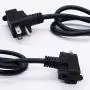Twidec/Heavy Duty Foot Switch SPDT NO NC AC250V 10A Electric Pedal Momentary Foot Pedal Switch with 5-ft Cable with Piggyback Plug (3-Pronged) FS-3XCT
