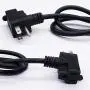 Twidec/10A 250VAC Momentary Nonslip Plastic Foot Pedal Switch SPDT NO NC Handsfree Black Foot Switch for CNC Industrial with 5-ft Cable with Piggyback Plug (3-Pronged) TFS-1XCT