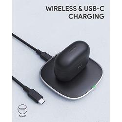 AUKEY True Wireless Earbuds, Bluetooth 5 Headphones with Wireless Charging Case, in-Ear Detection, 30H Playtime, IPX5 Water Resistance, Type-C Low Latency Stereo Earphones for iPhones and Android