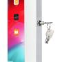 CTA Digital Tablet Mount, PAD-PARAWW Premium Locking On-Wall Flush Mount for iPad 10.2-Inch (7th Gen.), iPad Air 3 (2019), iPad Gen. 6 (2018), Galaxy Tab S3 9.7”, and More, White