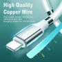 Magnetic Absorption Nano Data Cable,(1.8M/6FT) Super Organized USB Fast Charging Cord Self Winding Wire Portable Storage 360 Degree Coiling Magnets Retractable Compatible with i-Products