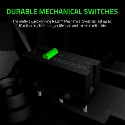 Razer DeathAdder Essential Gaming Mouse: 6400 DPI Optical Sensor - 5 Programmable Buttons - Mechanical Switches - Rubber Side Grips - White