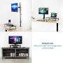 VIVO Black 24 inch Monitor Riser - Wood & Steel Desktop Stand, Screen, Keyboard, Laptop, Small TV Ergonomic Desk and Tabletop Organizer STAND-V000D