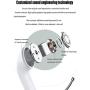Wireless Earbuds, Bluetooth Headset Mini Size, Stereo in-Ear Wireless Headset with Microphone and Charging Box, Bluetooth Earphone with Noise Reduction Compatible with