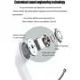 Wireless Earbuds, Bluetooth Headset Mini Size, Stereo in-Ear Wireless Headset with Microphone and Charging Box, Bluetooth Earphone with Noise Reduction Compatible with