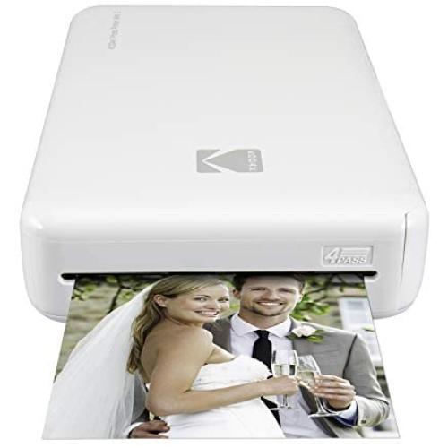 Kodak Mini 2 HD Wireless Portable Mobile Instant Photo Printer, Print Social Media Photos, Premium Quality Full Color Prints – Compatible w/iOS & Android Devices (White)