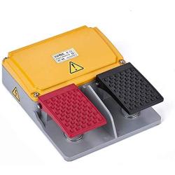 XURUI Momentary Foot Switch Pedal XF-86, Double Pedal, SPDT×2, 16A 250V, Full Cast Aluminum