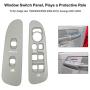 Window Switch Bezel Fits for Dodge Ram 1500 2500 3500 2002-2010, Driver Passenger Side Master Panel Door Taupe OEM Replacement 5HZ71XDVAD 5HZ71XDVAE 68171680AA 56049805AB 641-00653L