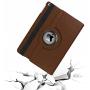 CenYouful iPad Case Fit 2018/2017 iPad 9.7 6th/5th Generation - 360 Degree Rotating iPad Air Case Cover with Auto Wake/Sleep Compatible with Apple iPad 9.7 Inch 2018/2017 (Brown)