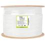 trueCABLE Cat6 Direct Burial, 1000ft, Waterproof, Outdoor Rated CMX, White, 23AWG Solid Bare Copper, 550MHz, ETL Listed, Unshielded UTP, Bulk Ethernet Cable