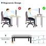 6 Pack Monitor Stand Riser, 3 Height Adjustable Monitor Stand with Pen Holder, Ergonomic Metal Laptop Stand with Cable Management, Great Computer Stand for Laptop, iMac, PC, Printer, 14.5 in, Black