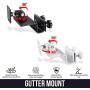 Wasserstein Gutter Mount Compatible with Ring, Arlo, Blink, Reolink Cams & Compatible Solar Panels (1 Pack, Black)