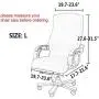 Melanovo Computer Office Chair Covers, Universal Stretch Desk Chair Cover for Rotating High Back Chair (Large Size)