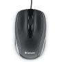 Verbatim Optical Mouse - Wired with USB Accessibility - Mac & PC Compatible - Black